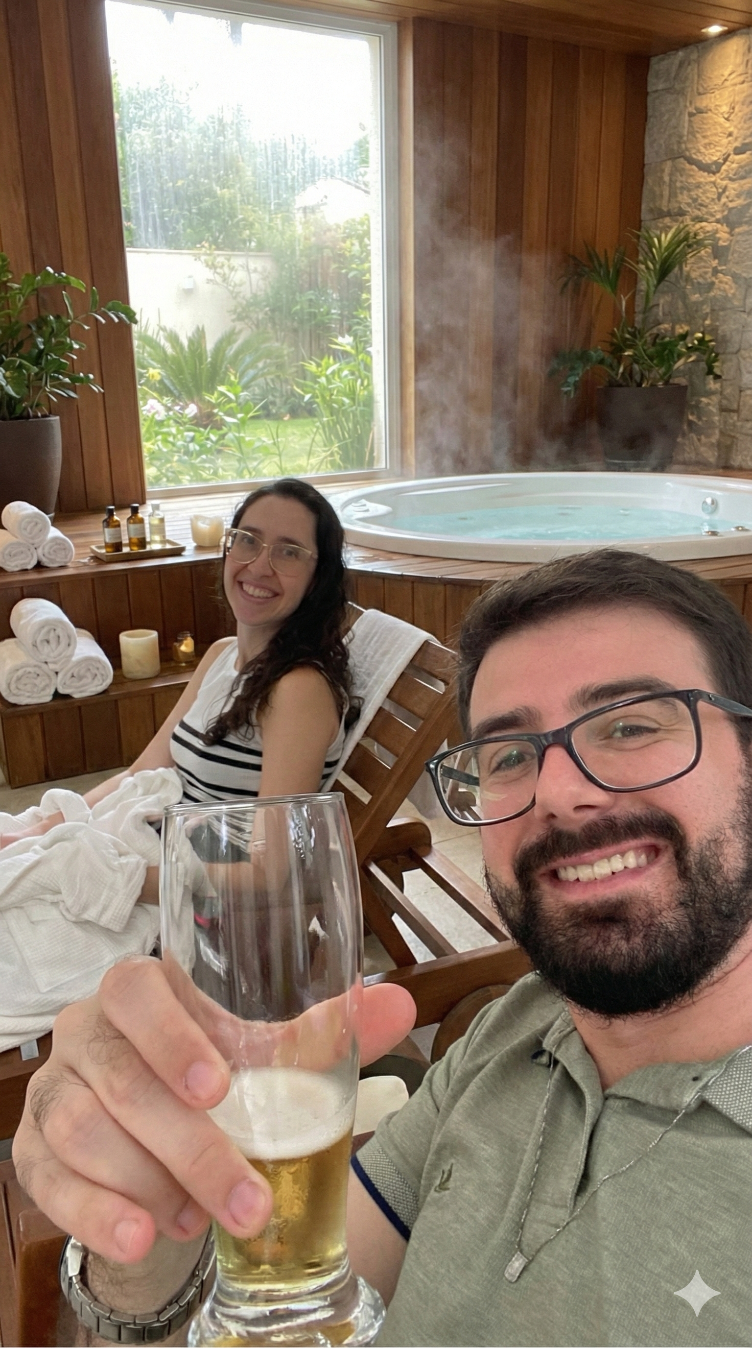 Spa day pros recém-casados